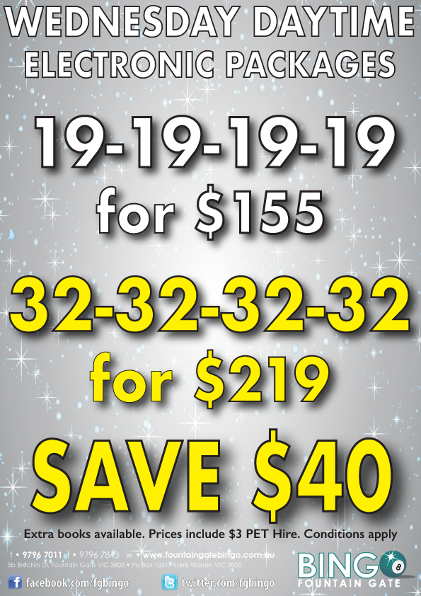 Fountain Gate Bingo Packages