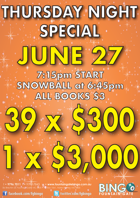 Fountain Gate Bingo Home