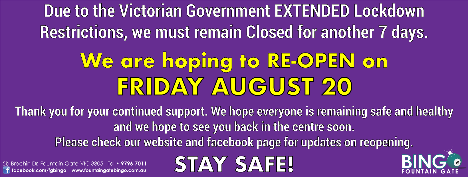 Fountain Gate Bingo Home