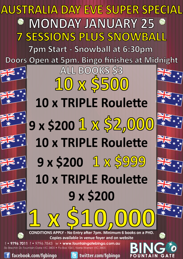 Fountain Gate Bingo Home